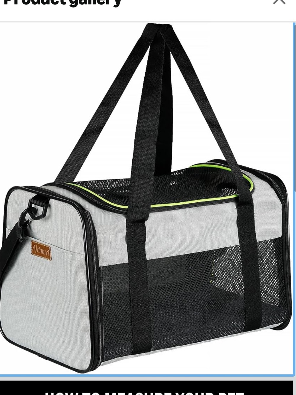 NWT Airline Approved Soft-Sided Pet Carrier Light Gray Travel Bag Small Dog Cat